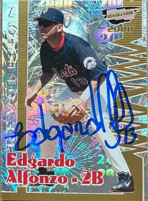 Edgardo Alfonzo Signed 2000 Pacific Revolution Baseball Card - New York Mets