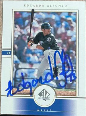Edgardo Alfonzo Signed 2000 SP Authentic Baseball Card - New York Mets
