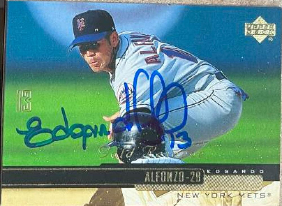 Edgardo Alfonzo Signed 2000 Upper Deck Gold Reserve Baseball Card - New York Mets