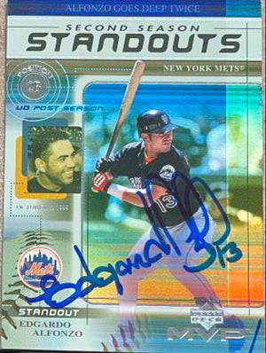 Edgardo Alfonzo Signed 2000 Upper Deck MVP Second Season Standouts Baseball Card - New York Mets