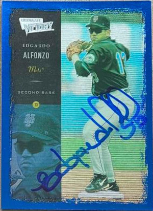 Edgardo Alfonzo Signed 2000 Upper Deck Ultimate Victory Baseball Card - New York Mets