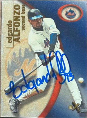 Edgardo Alfonzo Signed 2001 Fleer E-X Baseball Card - New York Mets