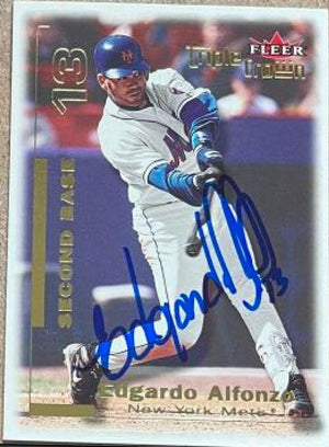 Edgardo Alfonzo Signed 2001 Fleer Triple Crown Baseball Card - New York Mets