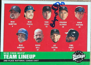 Edgardo Alfonzo Signed 2001 Upper Deck Vintage Baseball Card - New York Mets #286