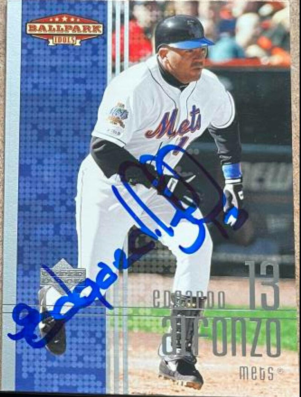 Edgardo Alfonzo Signed 2002 Upper Deck Ballpark Idols Baseball Card - New York Mets