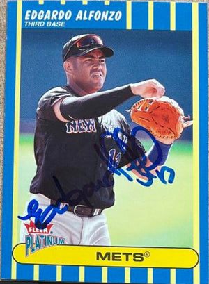 Edgardo Alfonzo Signed 2003 Fleer Platinum Baseball Card - New York Mets