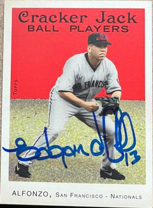 Edgardo Alfonzo Signed 2004 Topps Cracker Jack Baseball Card - San Francisco Giants