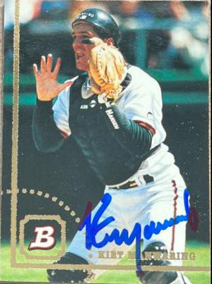 Kirt Manwaring Signed 1994 Bowman Baseball Card - San Francisco Giants