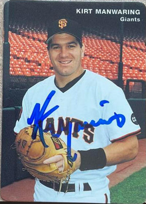 Kirt Manwaring Signed 1994 Mother's Cookies Baseball Card - San Francisco Giants