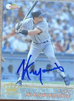 Kirt Manwaring Signed 1994 Pacific Baseball Card - San Francisco Giants