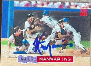 Kirt Manwaring Signed 1994 Stadium Club Baseball Card - San Francisco Giants