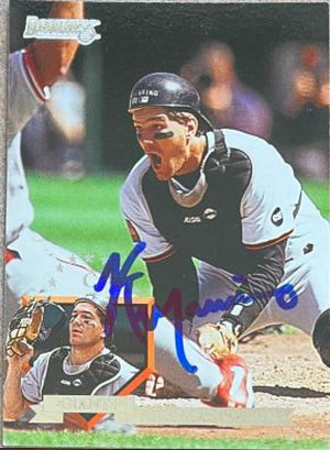 Kirt Manwaring Signed 1995 Donruss Baseball Card - San Francisco Giants