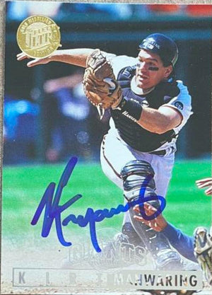 Kirt Manwaring Signed 1995 Fleer Ultra Gold Medallion Baseball Card - San Francisco Giants