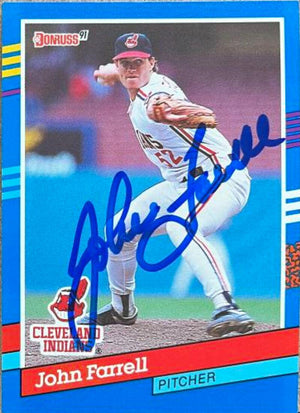 John Farrell Signed 1991 Donruss Baseball Card - Cleveland Indians