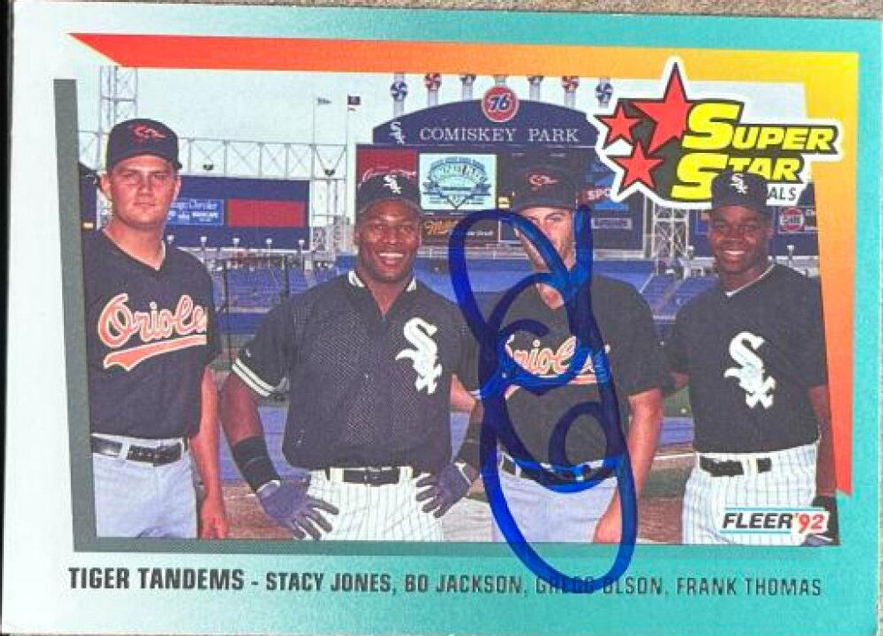 Gregg Olson Signed 1992 Fleer Baseball Card - Baltimore Orioles #701