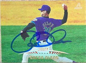 Gregg Olson Signed 1999 Stadium Club Baseball Card - Arizona Diamondbacks