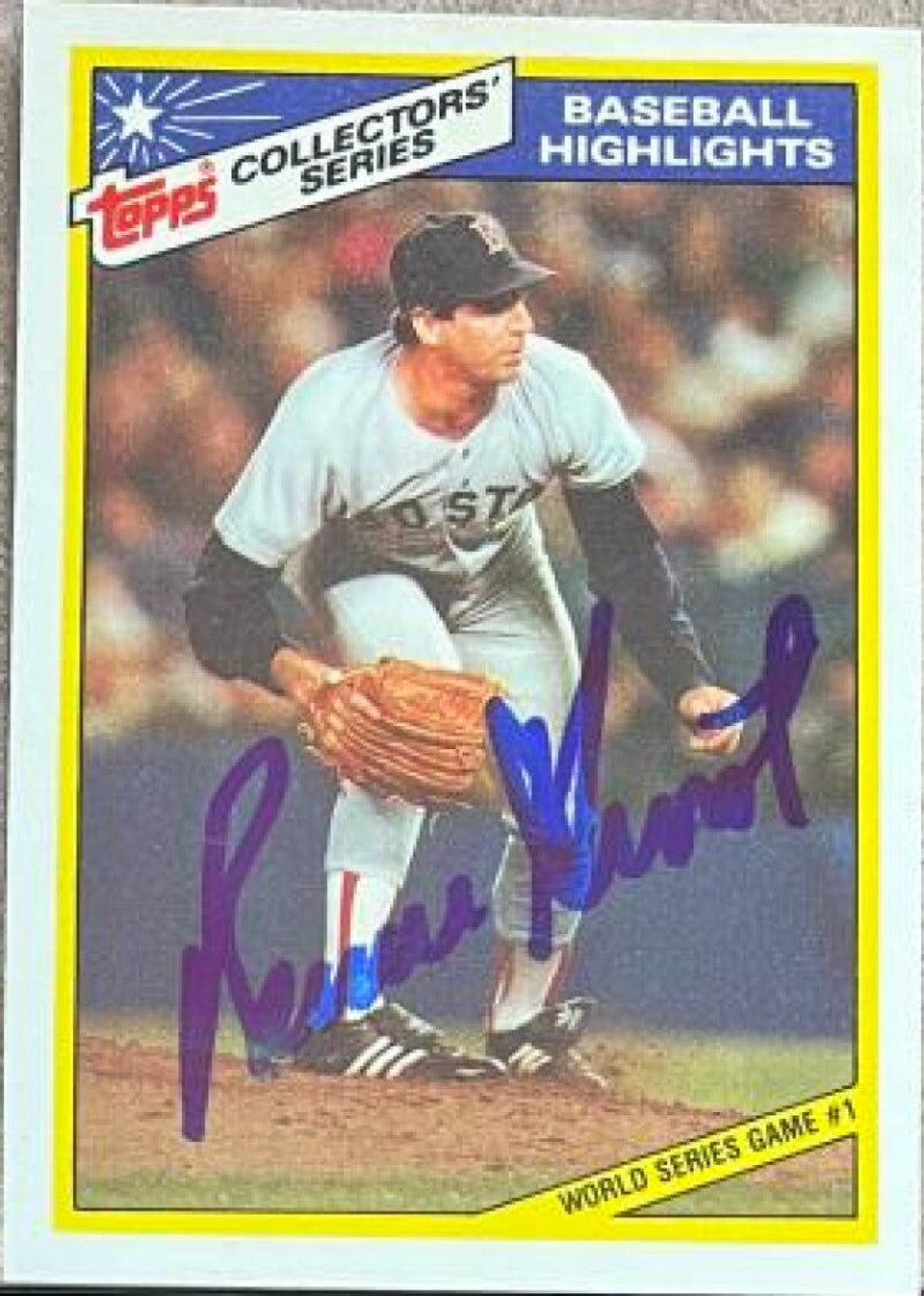 Bruce Hurst Signed 1987 Topps Woolworth Baseball Highlights - Boston Red Sox #19