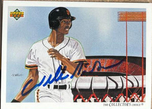 Willie McGee Signed 1992 Upper Deck Baseball Card - San Francisco Giants #34