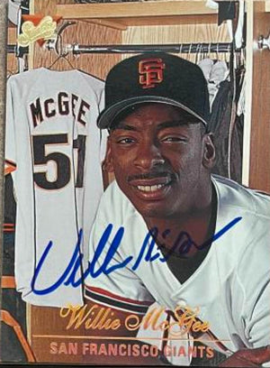 Willie McGee Signed 1994 Studio Baseball Card - San Francisco Giants