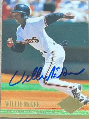 Willie McGee Signed 1994 Fleer Ultra Baseball Card - San Francisco Giants