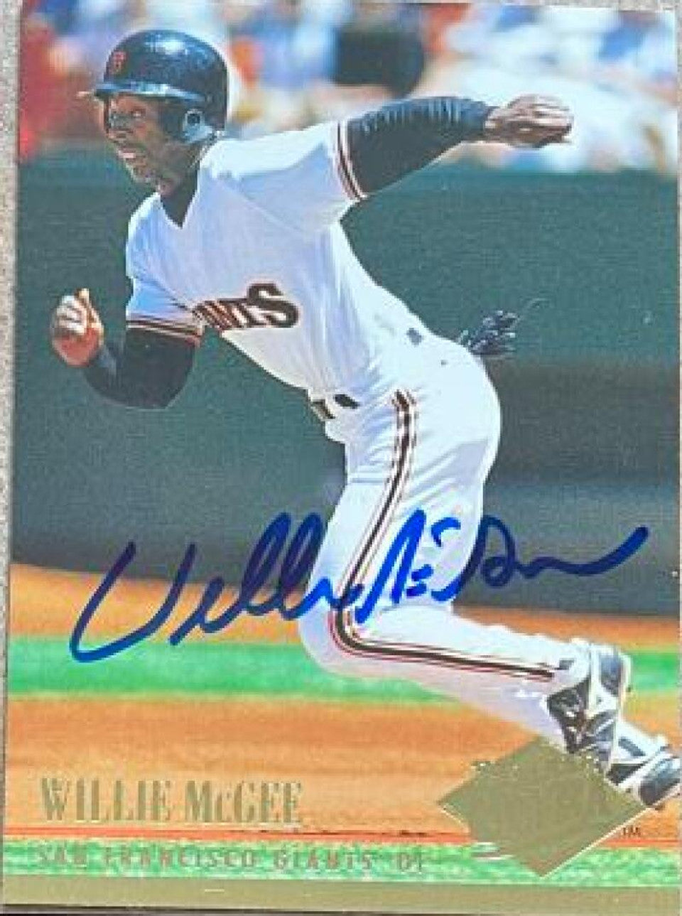 Willie McGee Signed 1994 Fleer Ultra Baseball Card - San Francisco Giants