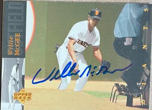 Willie McGee Signed 1994 Upper Deck Baseball Card - San Francisco Giants