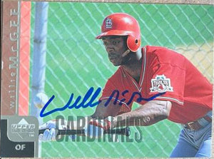Willie McGee Signed 1998 Upper Deck Baseball Card - St Louis Cardinals #202