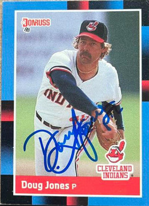 Doug Jones Signed 1988 Donruss Baseball Card - Cleveland Indians