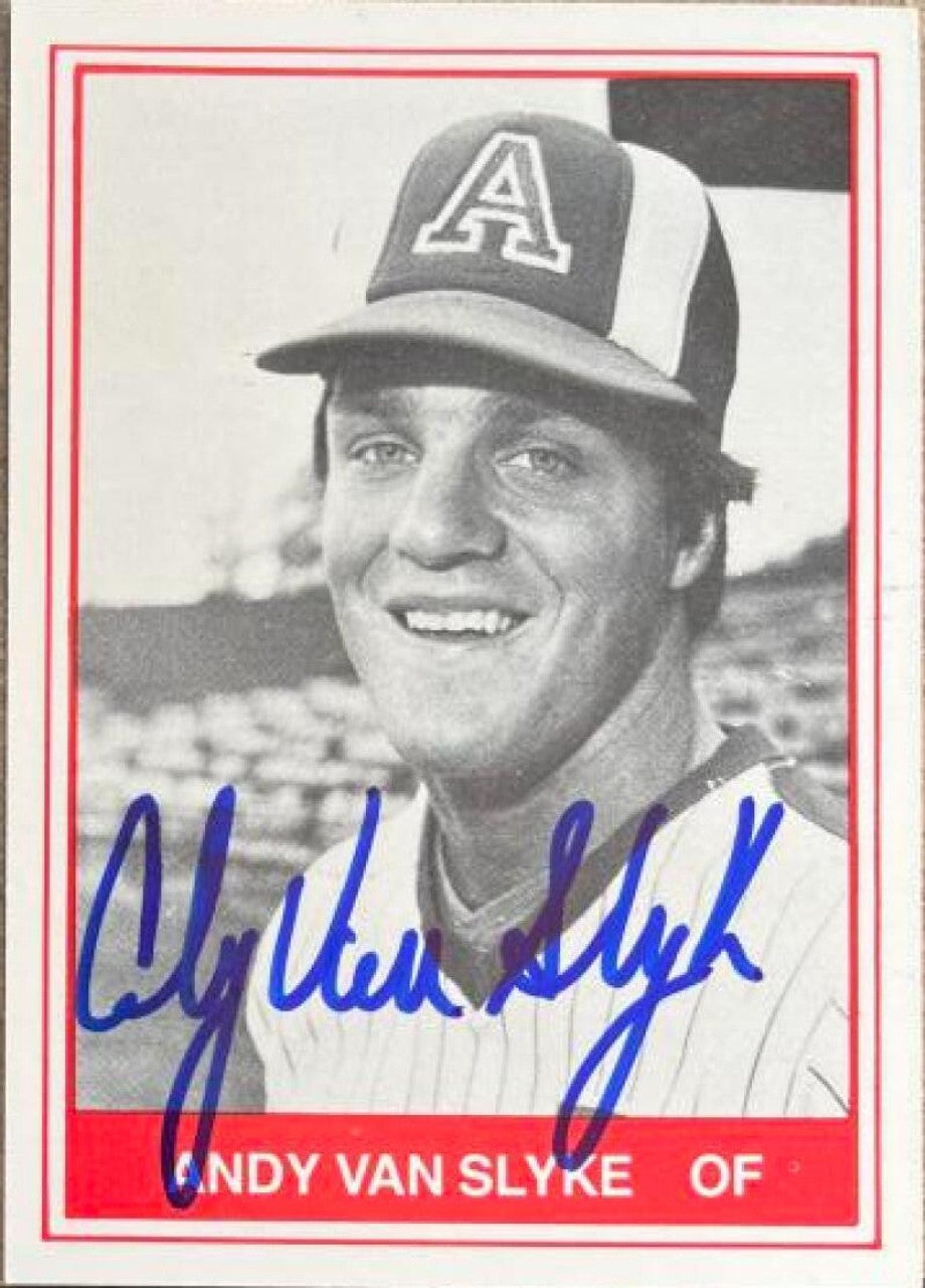 Andy Van Slyke Signed 1982 TCMA Baseball Card - Arkansas Travelers