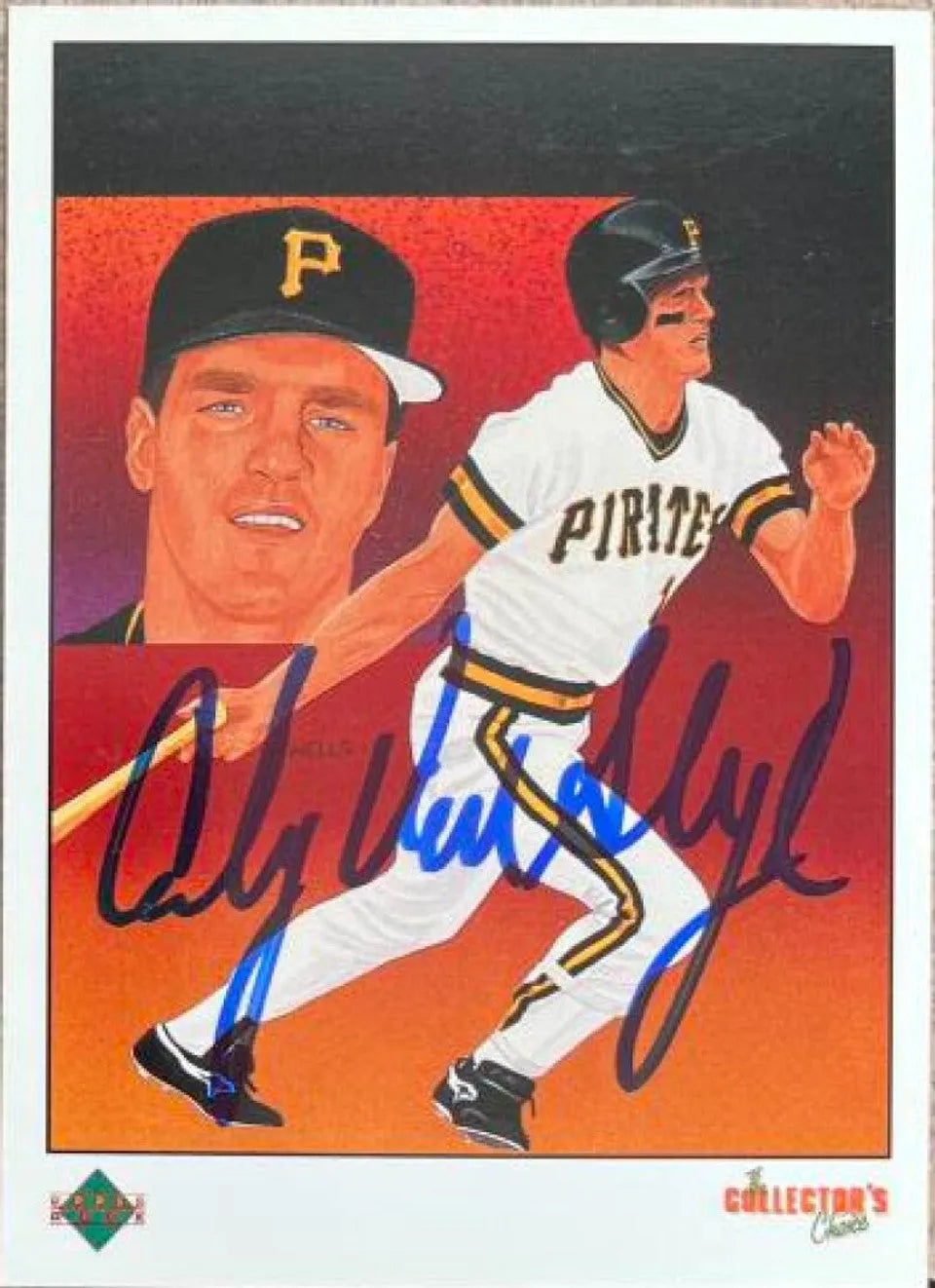 Andy Van Slyke Signed 1989 Upper Deck Baseball Card - Pittsburgh Pirates #685