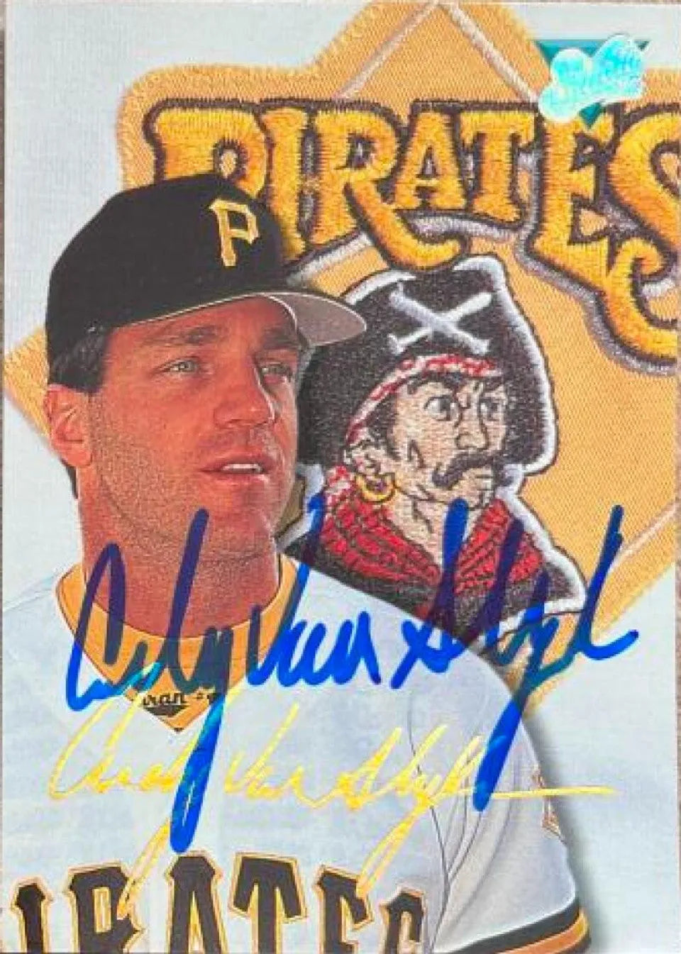 Andy Van Slyke Signed 1993 Studio Baseball Card - Pittsburgh Pirates