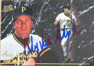 Andy Van Slyke Signed 1993 Fleer Ultra Award Winners Baseball Card - Pittsburgh Pirates