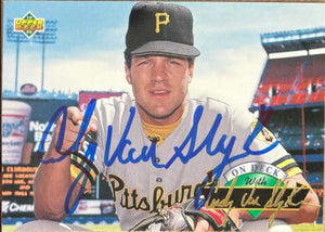 Andy Van Slyke Signed 1993 Upper Deck On Deck Baseball Card - Pittsburgh Pirates