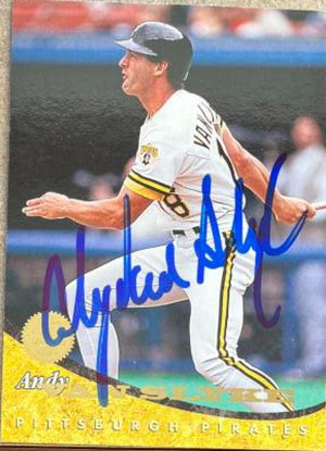 Andy Van Slyke Signed 1994 Leaf Baseball Card - Pittsburgh Pirates