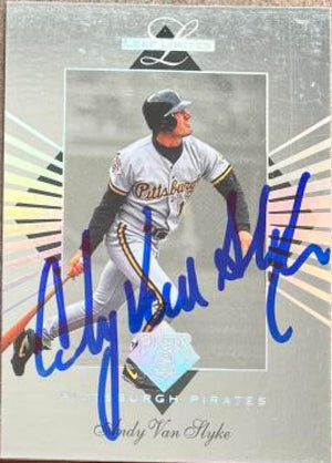 Andy Van Slyke Signed 1994 Leaf Limited Baseball Card - Pittsburgh Pirates