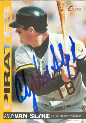 Andy Van Slyke Signed 1994 O-Pee-Chee Baseball Card - Pittsburgh Pirates