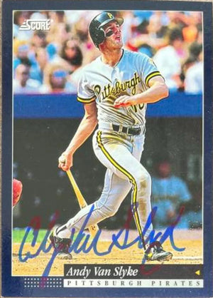 Andy Van Slyke Signed 1994 Score Baseball Card - Pittsburgh Pirates