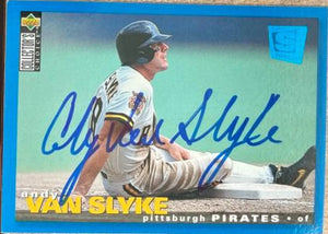 Andy Van Slyke Signed 1995 Collector's Choice SE Baseball Card - Pittsburgh Pirates