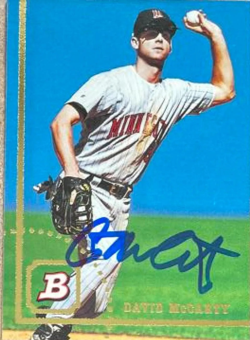 David McCarty Signed 1994 Bowman Baseball Card - Minnesota Twins