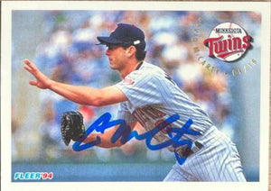 David McCarty Signed 1994 Fleer Baseball Card - Minnesota Twins