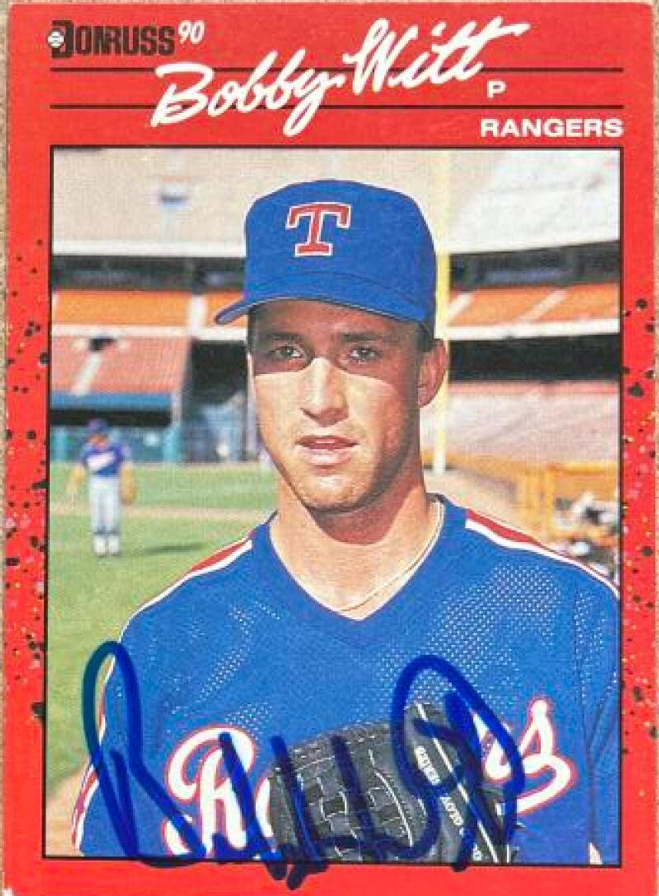 Bobby Witt Signed 1990 Donruss Baseball Card - Texas Rangers