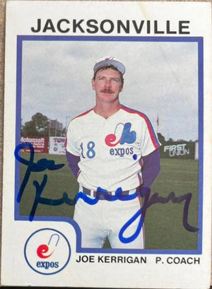 Joe Kerrigan Signed 1987 ProCards Baseball Card - Jacksonville Expos