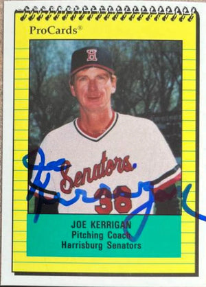 Joe Kerrigan Signed 1991 ProCards Baseball Card - Indianapolis Indians