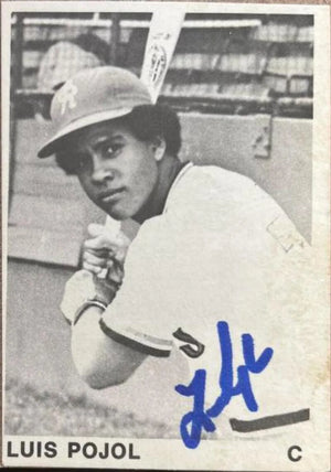 Luis Pujols Signed 1974 TCMA Baseball Card - Cedar Rapids Astros