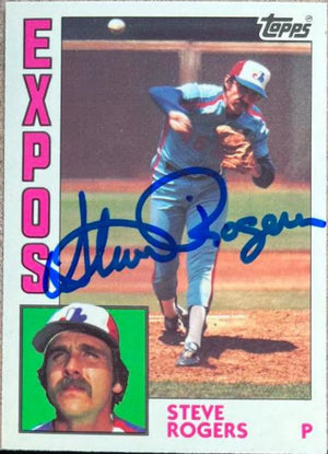 Steve Rogers Signed 1984 Topps Tiffany Baseball Card - Montreal Expos