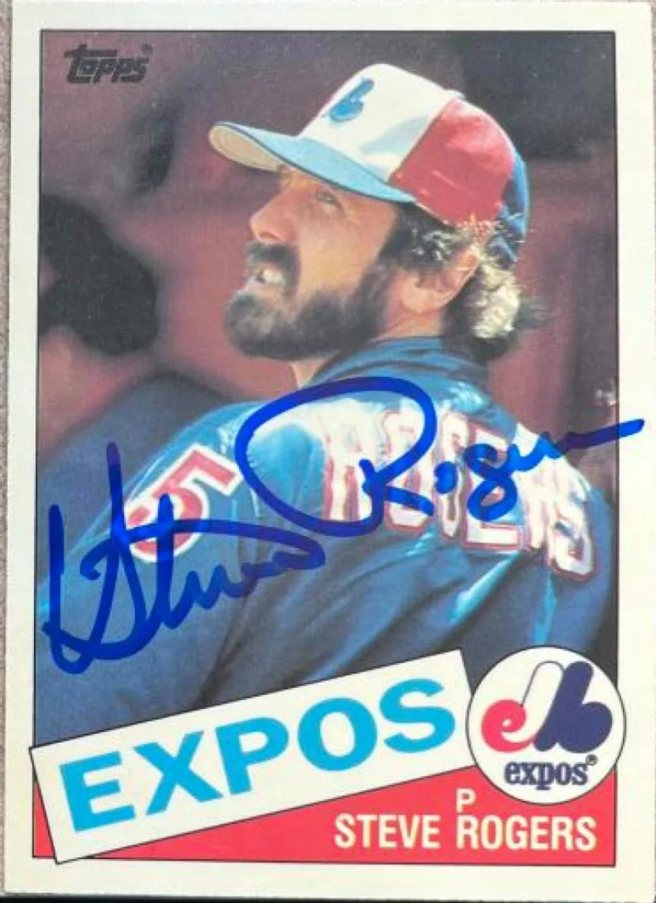 Steve Rogers Signed 1985 Topps Tiffany Baseball Card - Montreal Expos