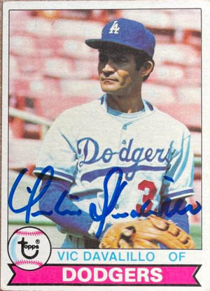 Vic Davalillo Signed 1979 Topps Baseball Card - Los Angeles Dodgers