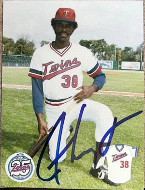 Ron Washington Signed 1986 Team Issued Baseball Card - Minnesota Twins