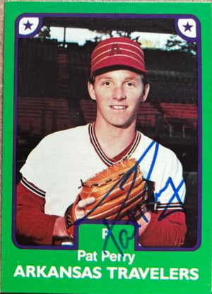 Pat Perry Signed 1984 TCMA Baseball Card - Arkansas Travelers