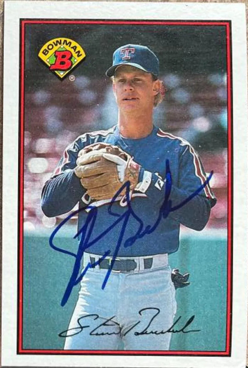 Steve Buechele Signed 1989 Bowman Baseball Card - Texas Rangers